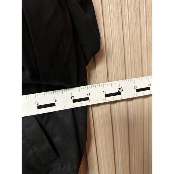 Missguided Crop Suedette Biker Jacket Black Size 6 - Picture 9 of 10